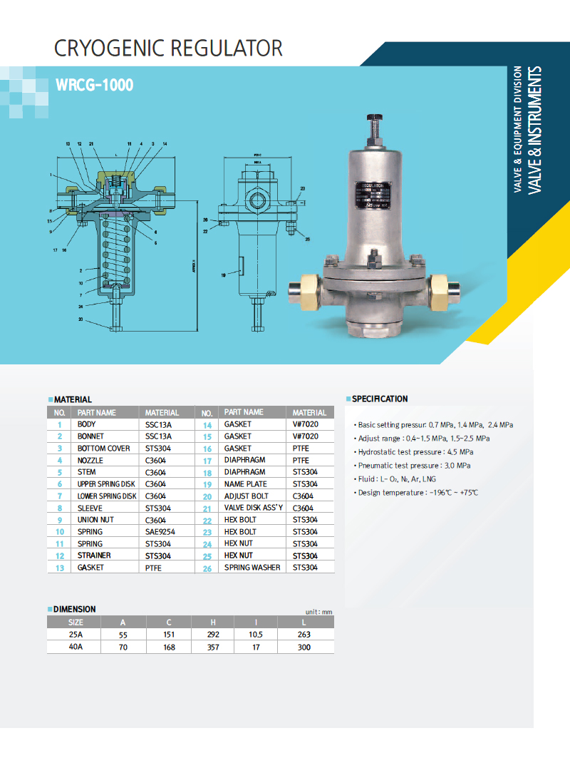 Cryogenic Regulator